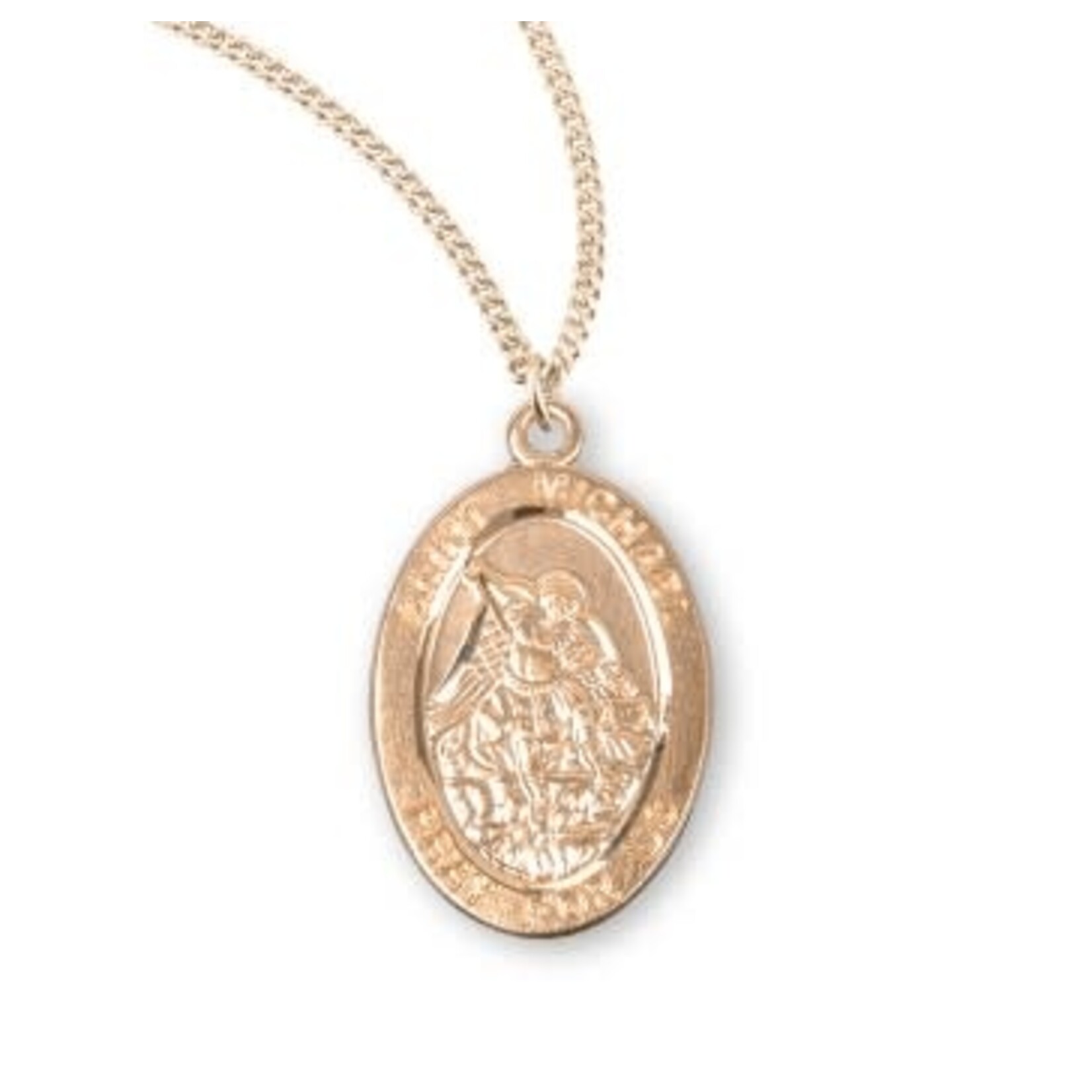 Saint Michael Gold over Sterling Oval Medal