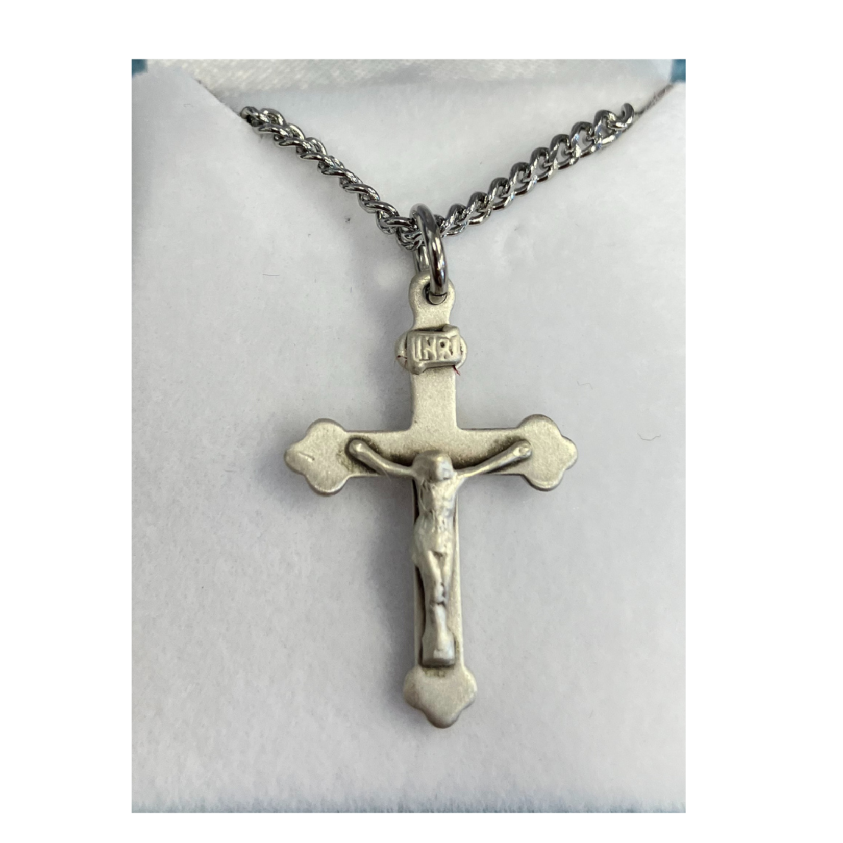 Sterling Silver Crucifix Budded