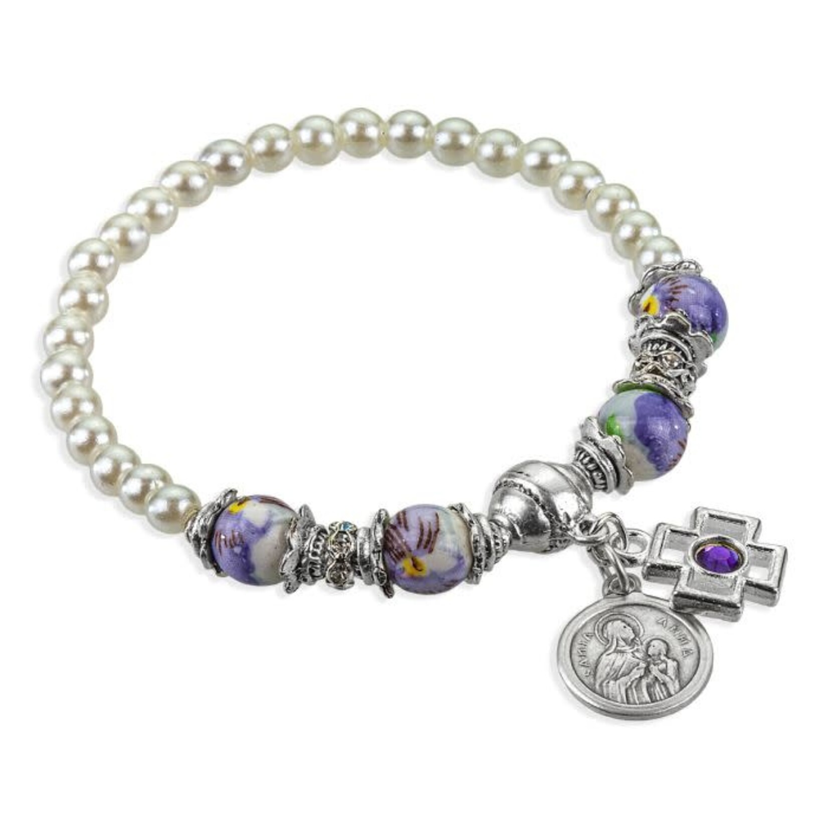 St Anne Stretch Bracelet for Grandmother