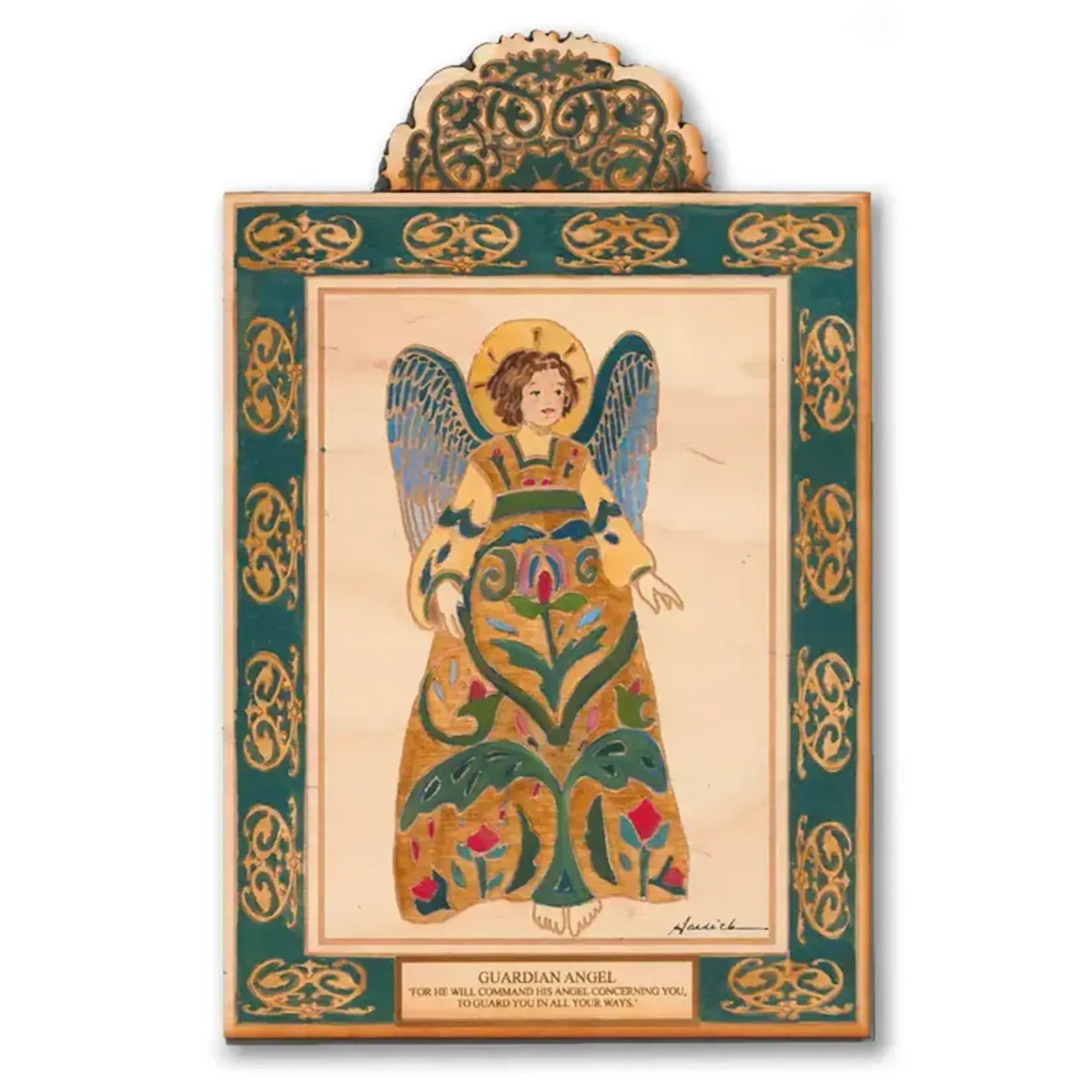 Retablo Guardian Angel Pocket Saint