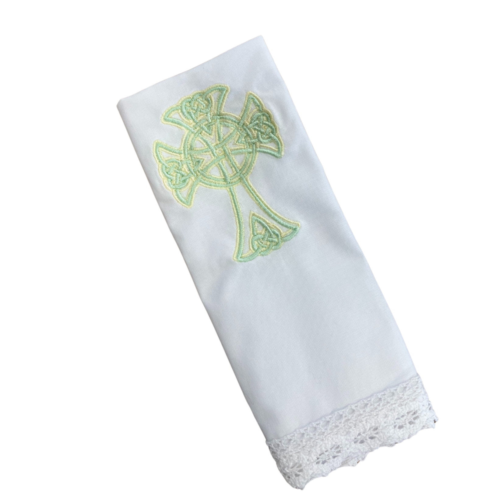 Pen & Tote Baptism Towel with Celtic Cross