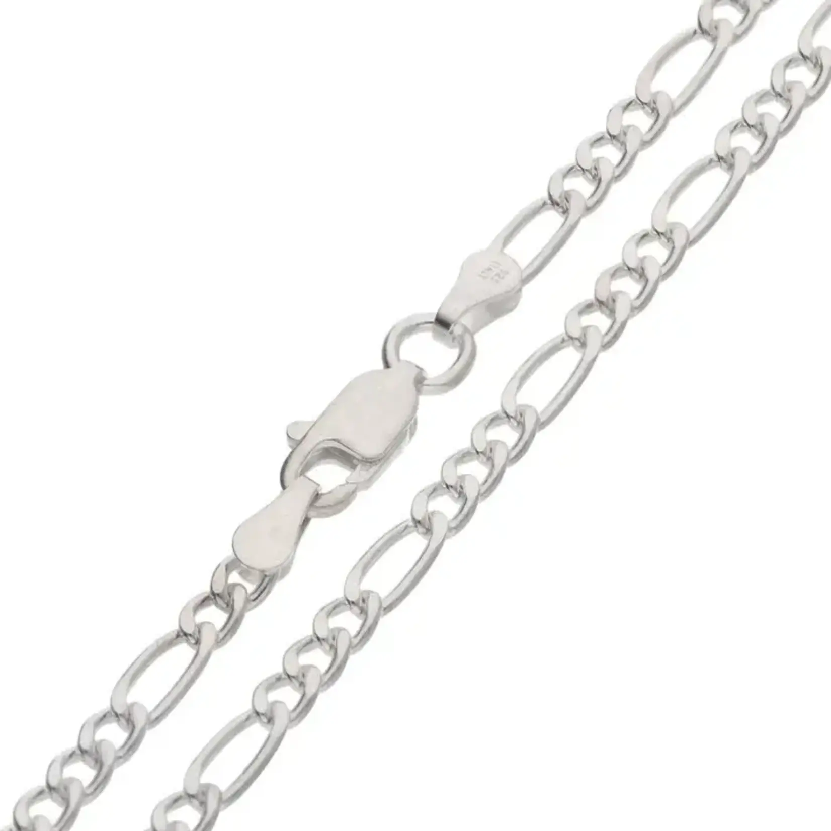 Sterling Silver Figaro Chain