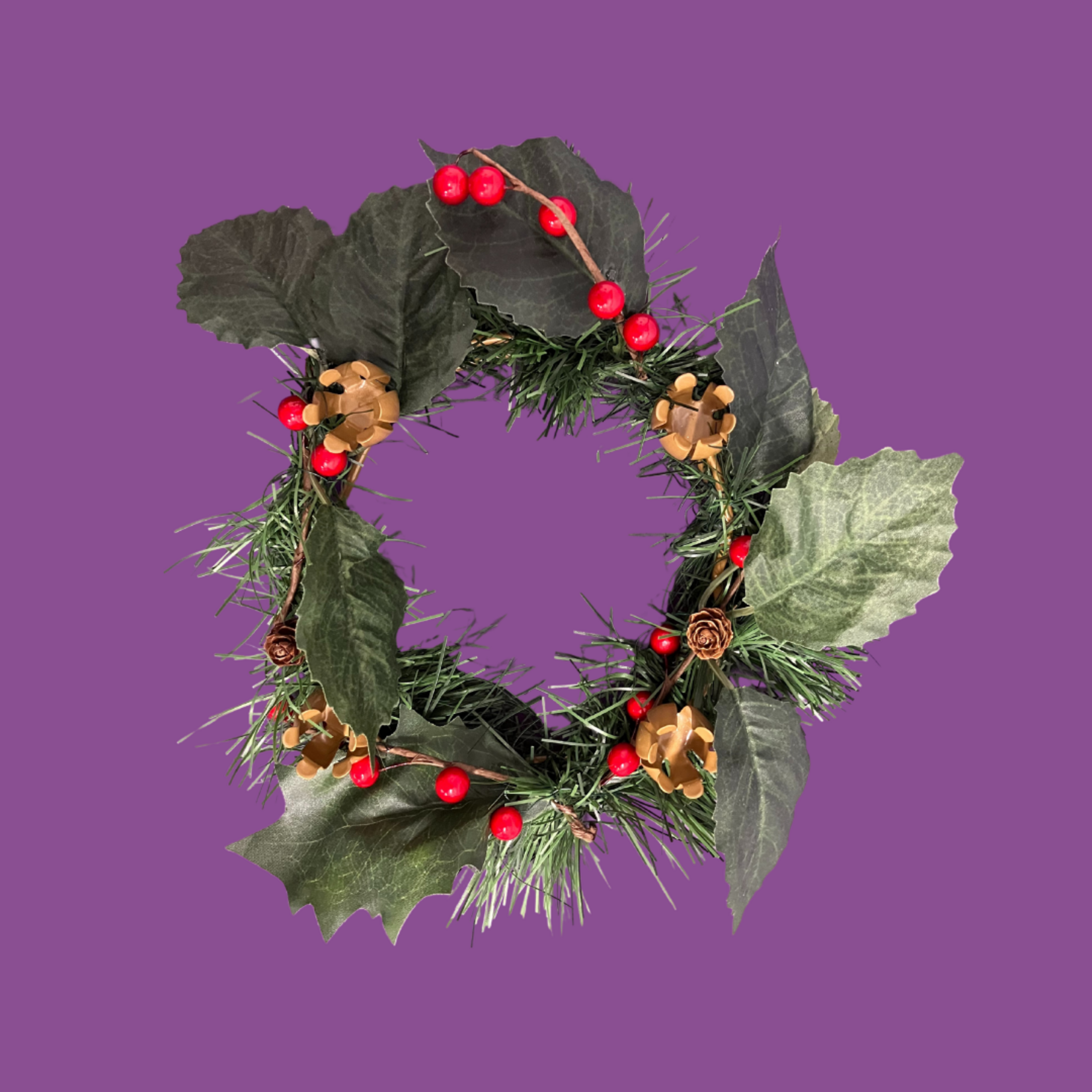 Small Advent Wreath with Greenery