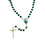 Saint Jude Rosary Green Crystal Saint Jude Rosary Green Crystal