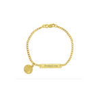 Gold over Sterling Baby Bracelet Guardian Angel