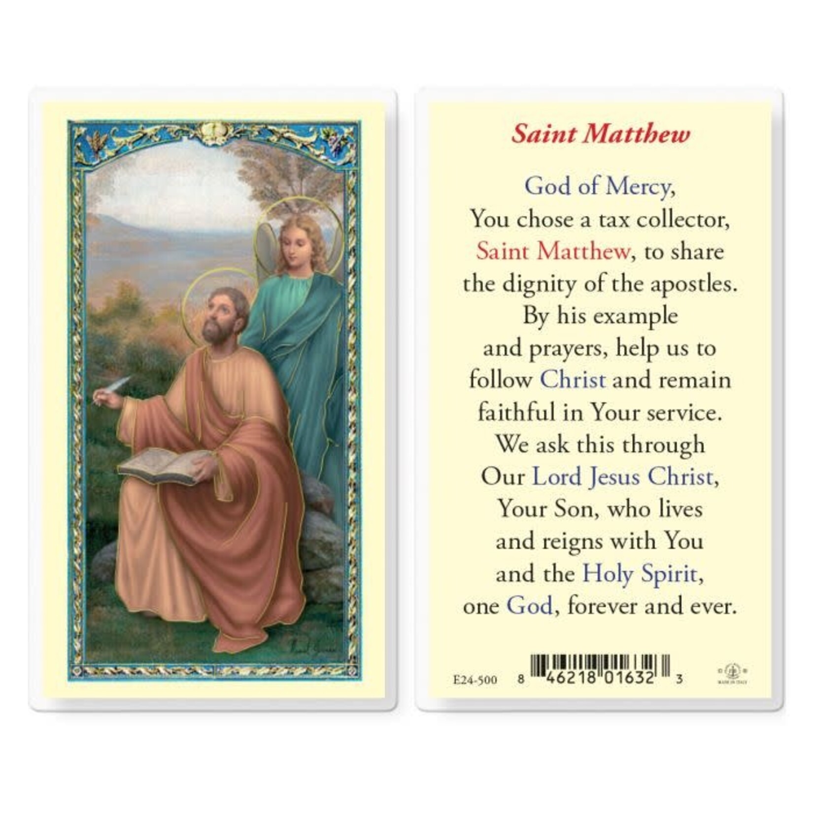 Prayer Card St Matthew