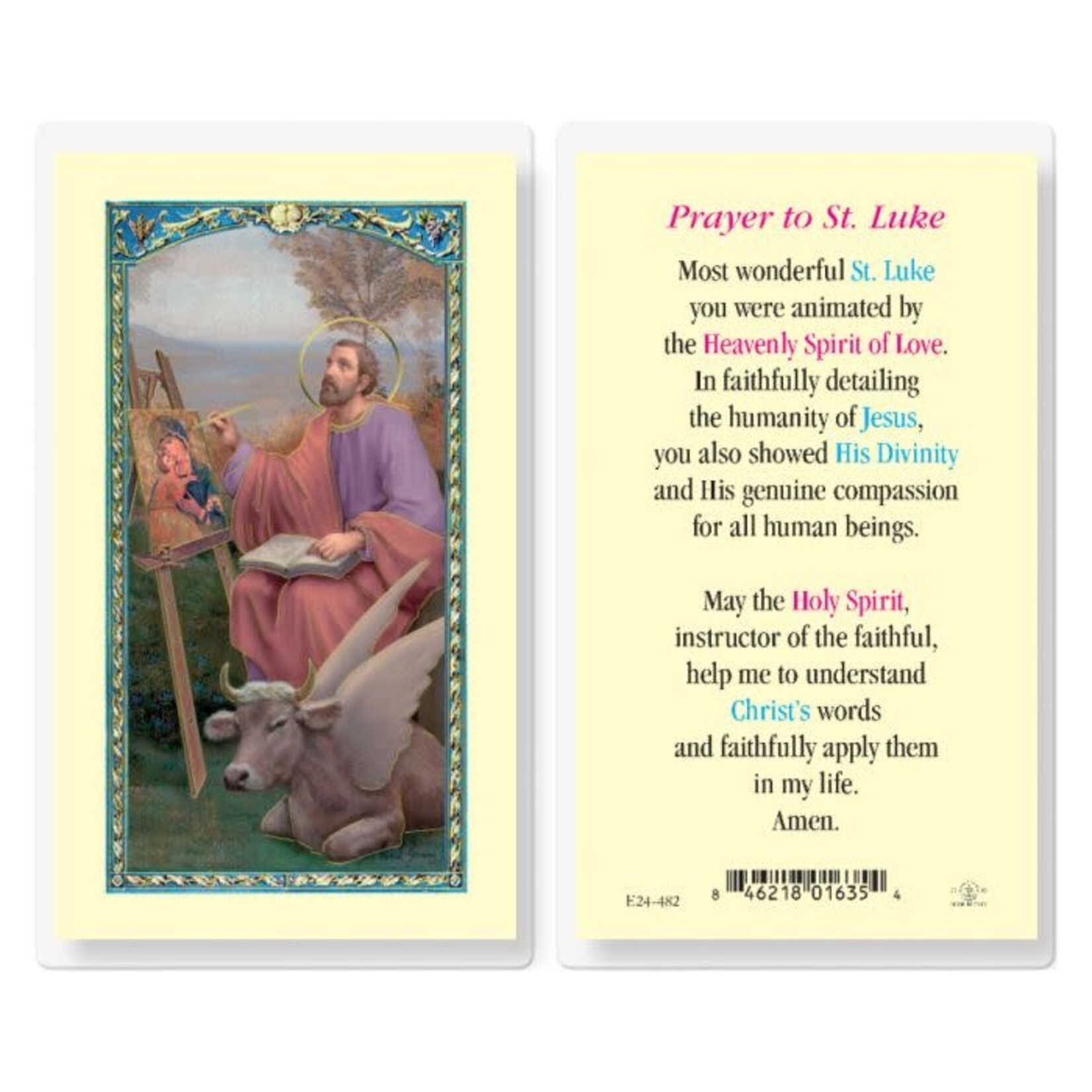 Prayer Card St Luke