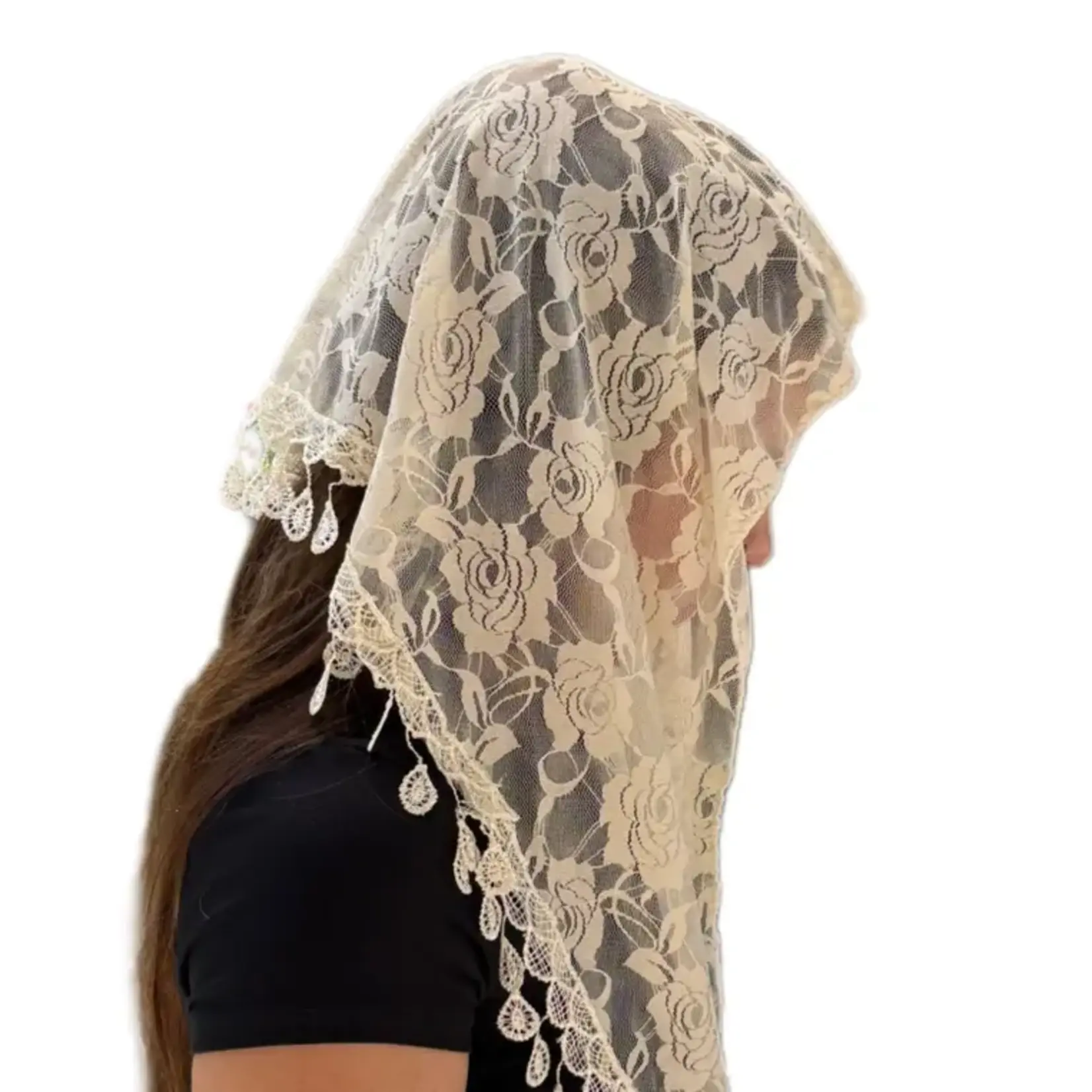 Veil St Clare of Assisi Ivory
