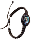 Our Lady of Guadalupe Brown Cord Bracelet