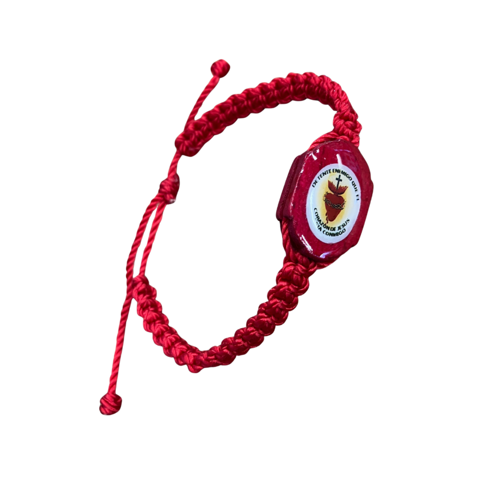 Detente Sacred Heart Red Cord Bracelet