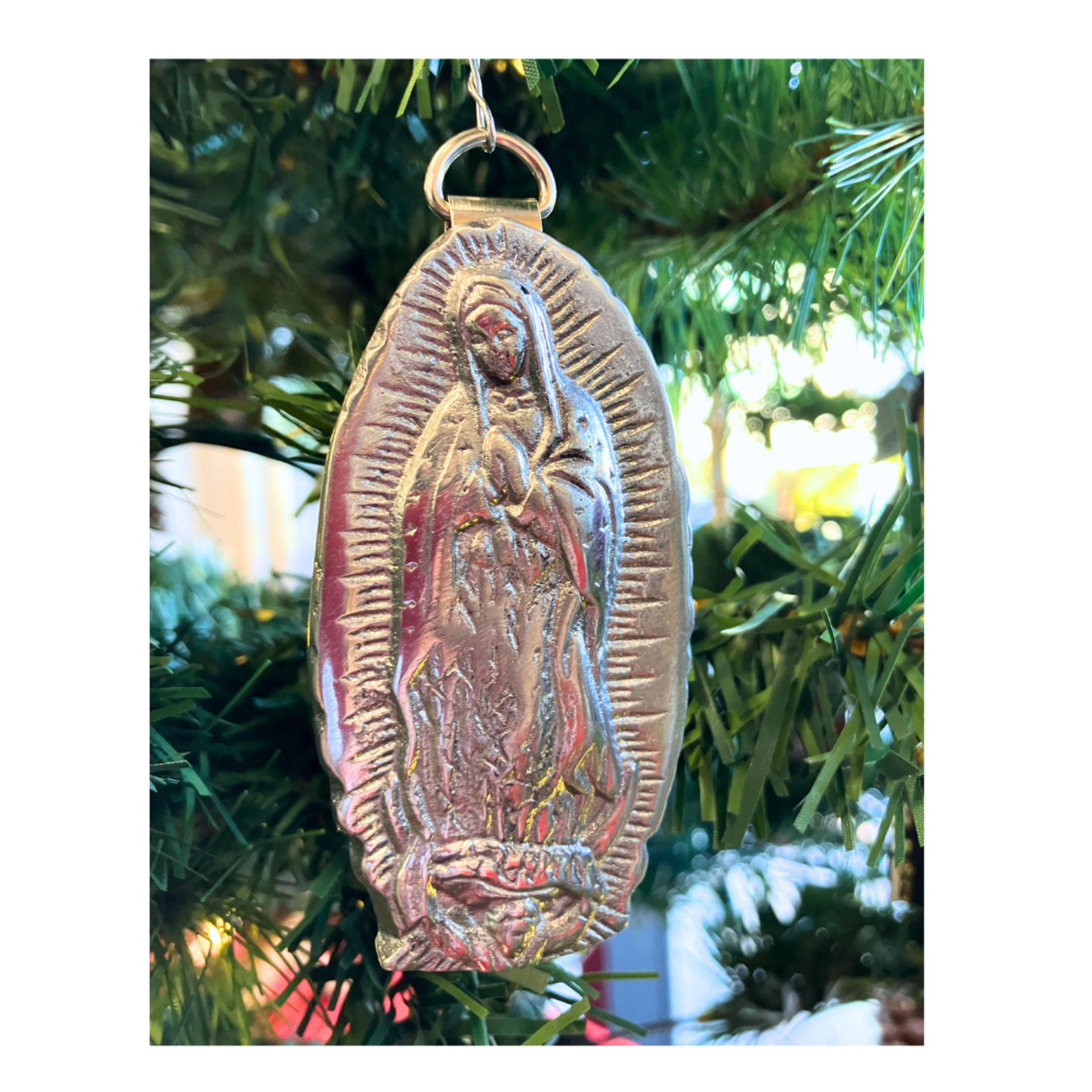 Metal Our Lady of Guadalupe Ornament