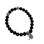 Black Onyx Rosary Bracelet XL