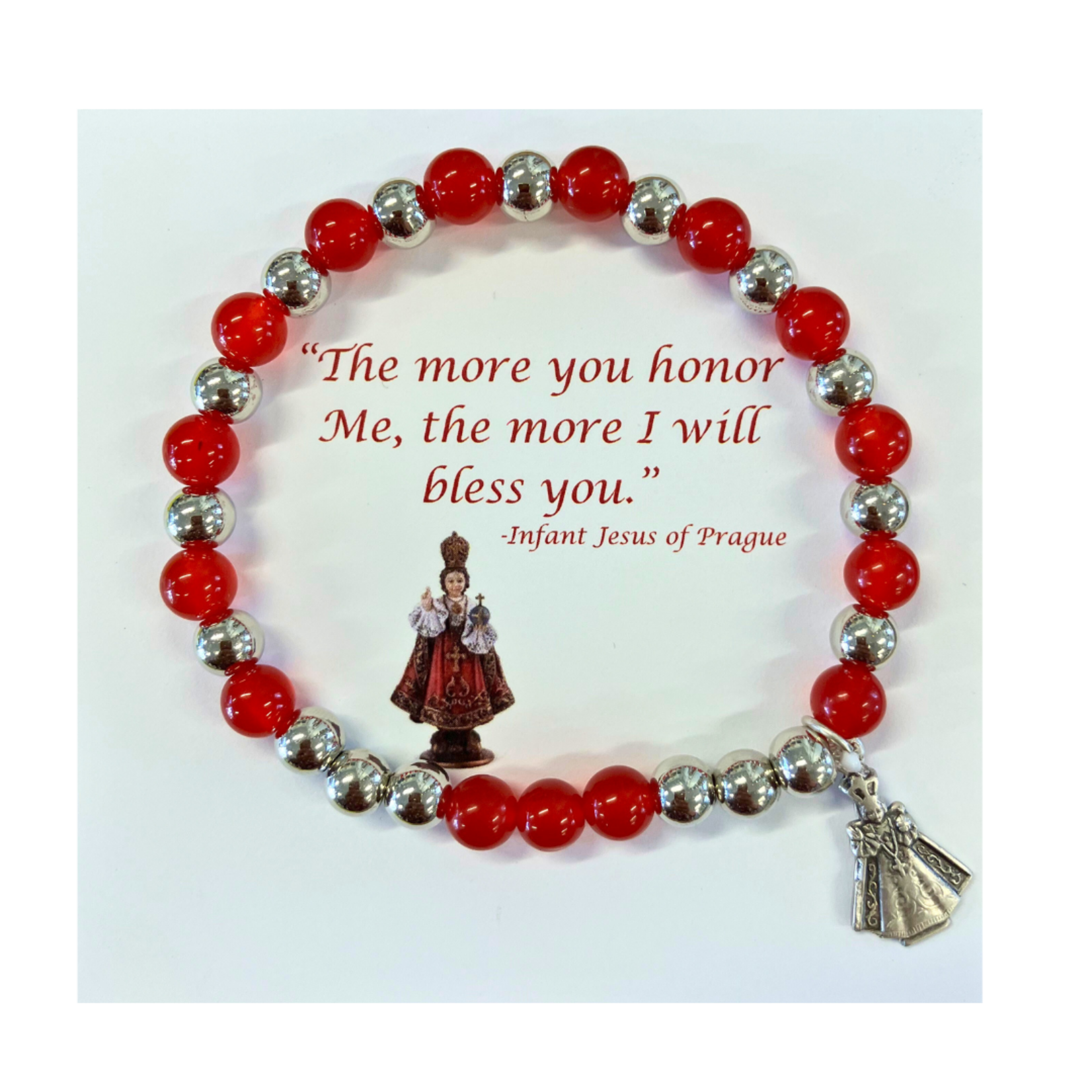 Infant of Prague Chaplet Bracelet Adult