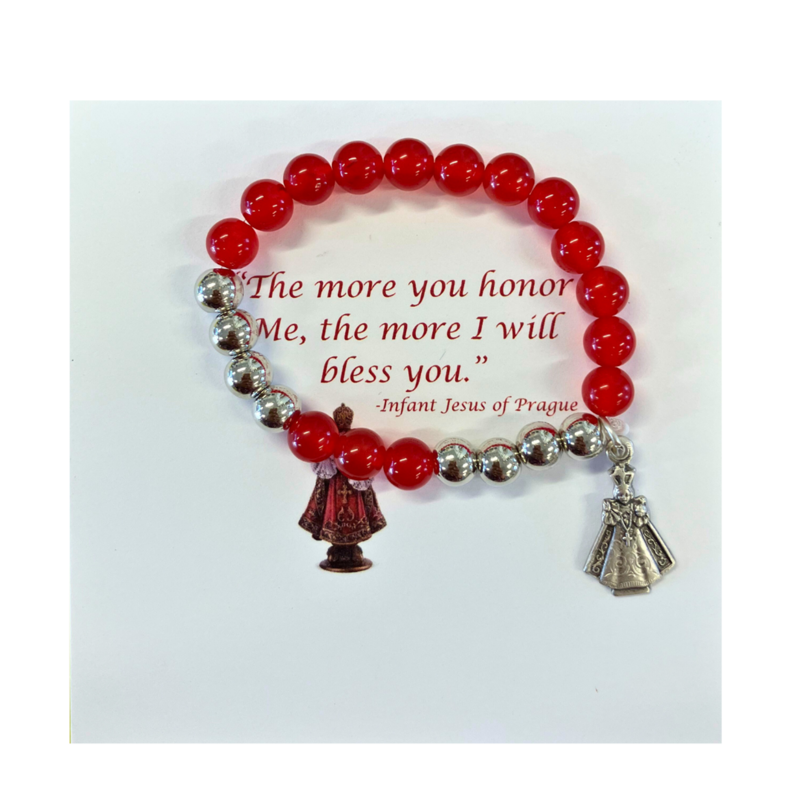 Infant of Prague Chaplet Bracelet for Child