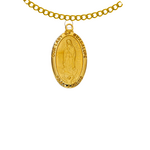Our Lady of Guadalupe Gold over Sterling Medal J500GU