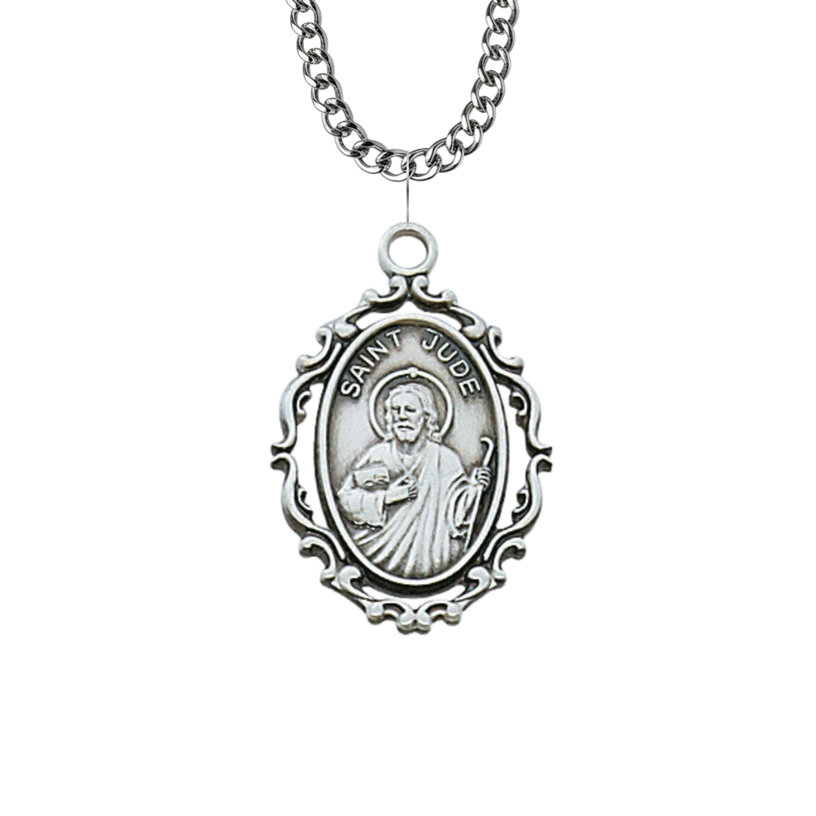 Sterling Silver St Jude Medal L621JU