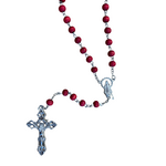 Red Rose Scented Wood Rosary
