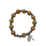 Olive Wood Rosary Bracelet