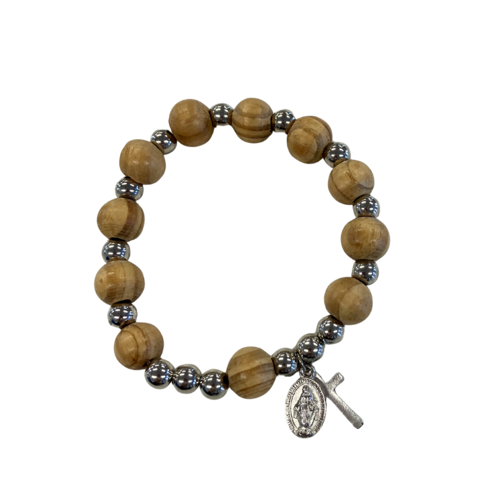 Olive Wood Rosary Bracelet