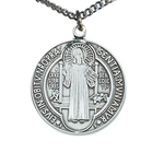 Large Saint Benedict Medal Sterling Silver L2514BN