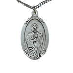 Sterling Silver St Jude Large Oval L550JU