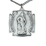 Sterling Silver St Florian Medal L413