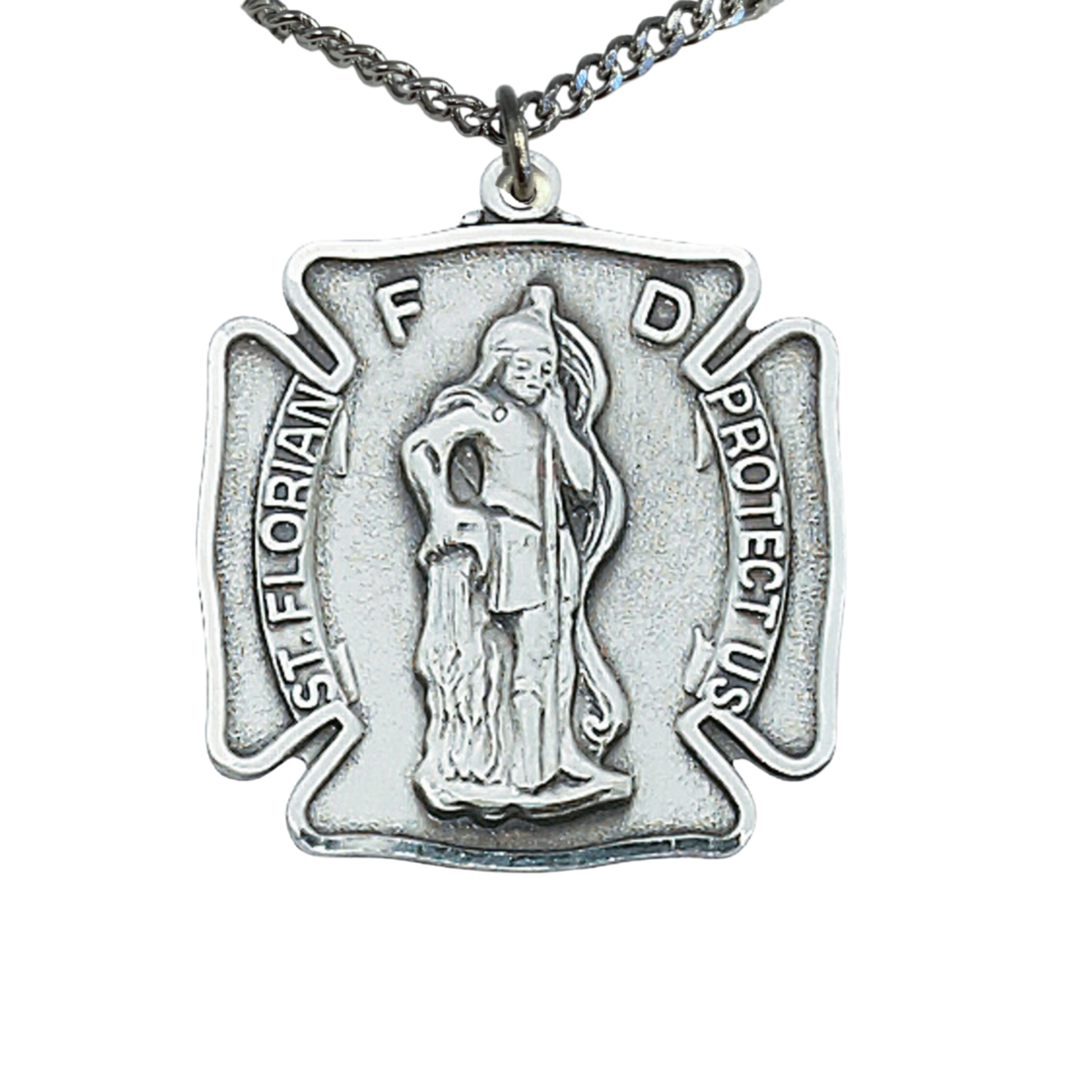 Sterling Silver St Florian Medal L413