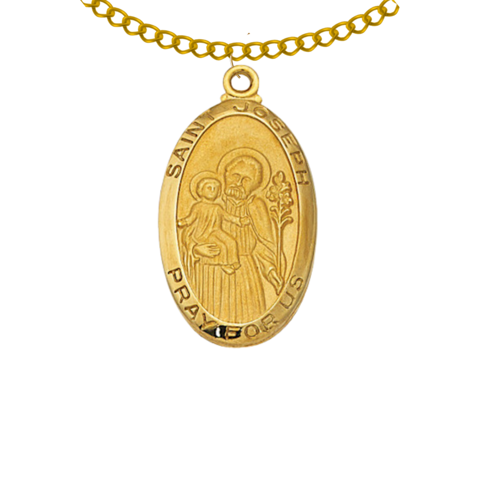 Gold over Sterling Saint Joseph Medal J550JS