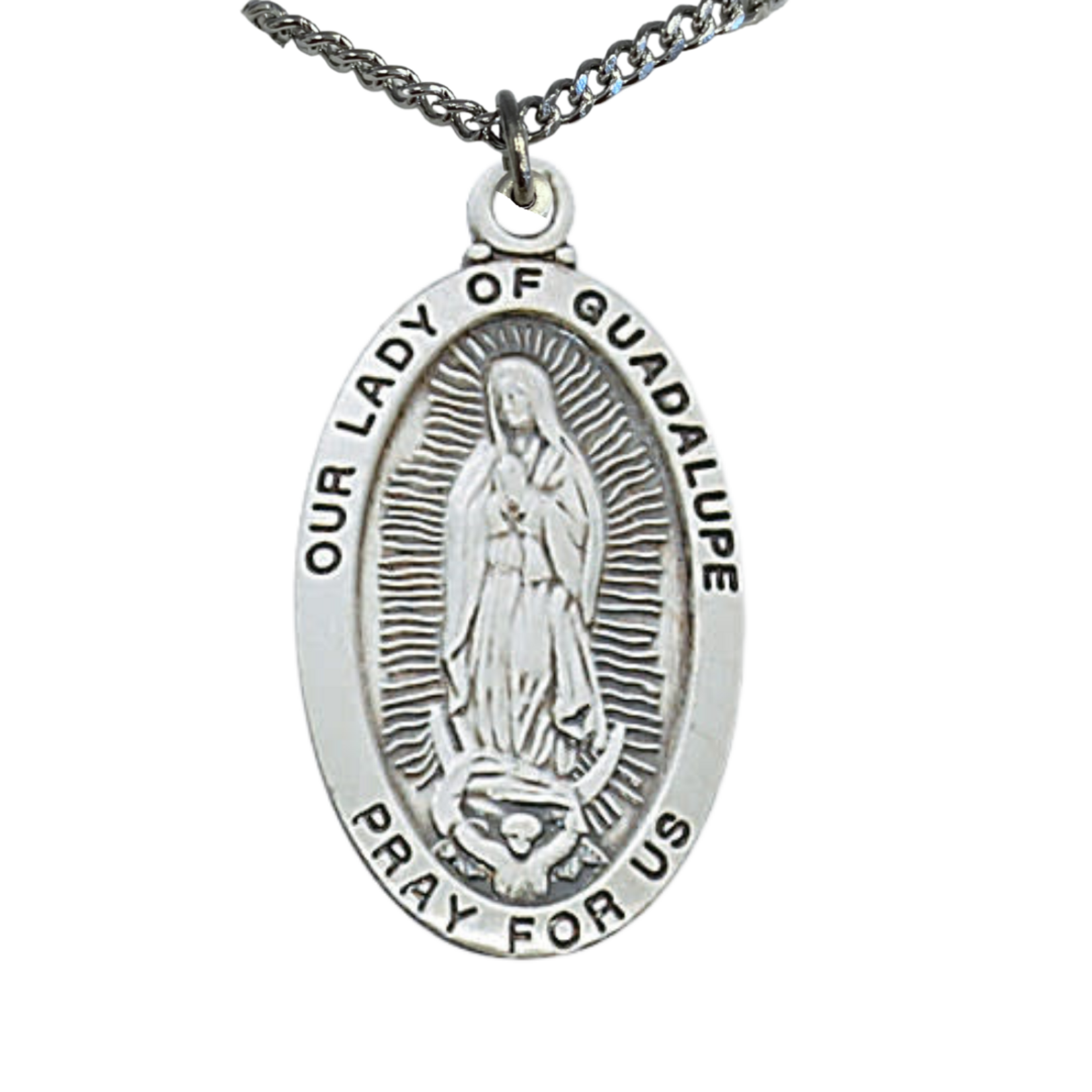 Sterling Our Lady of Guadalupe Medal L500GU
