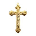 Gold Stepped Up Crucifix for Rosary