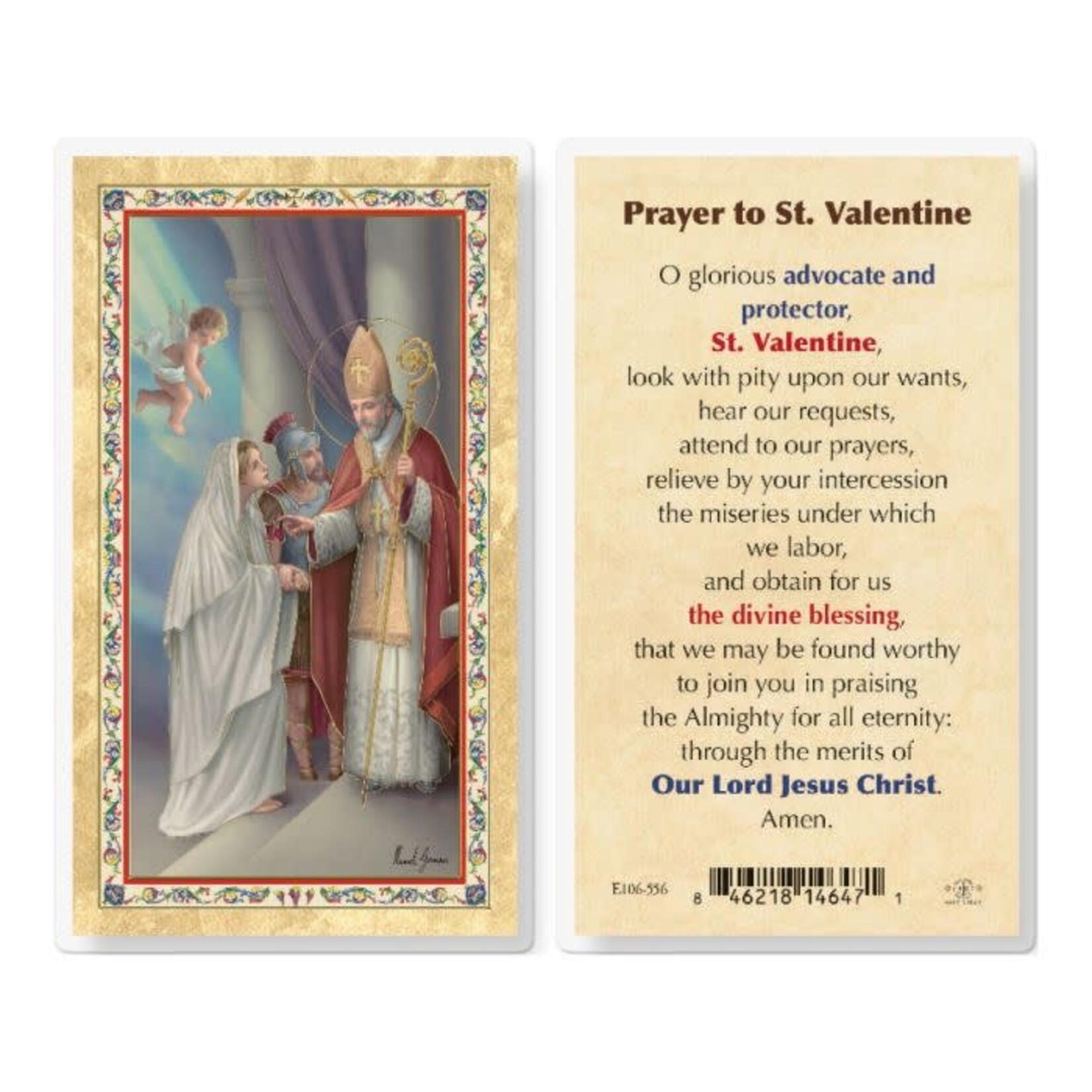 Prayer Card St Valentine