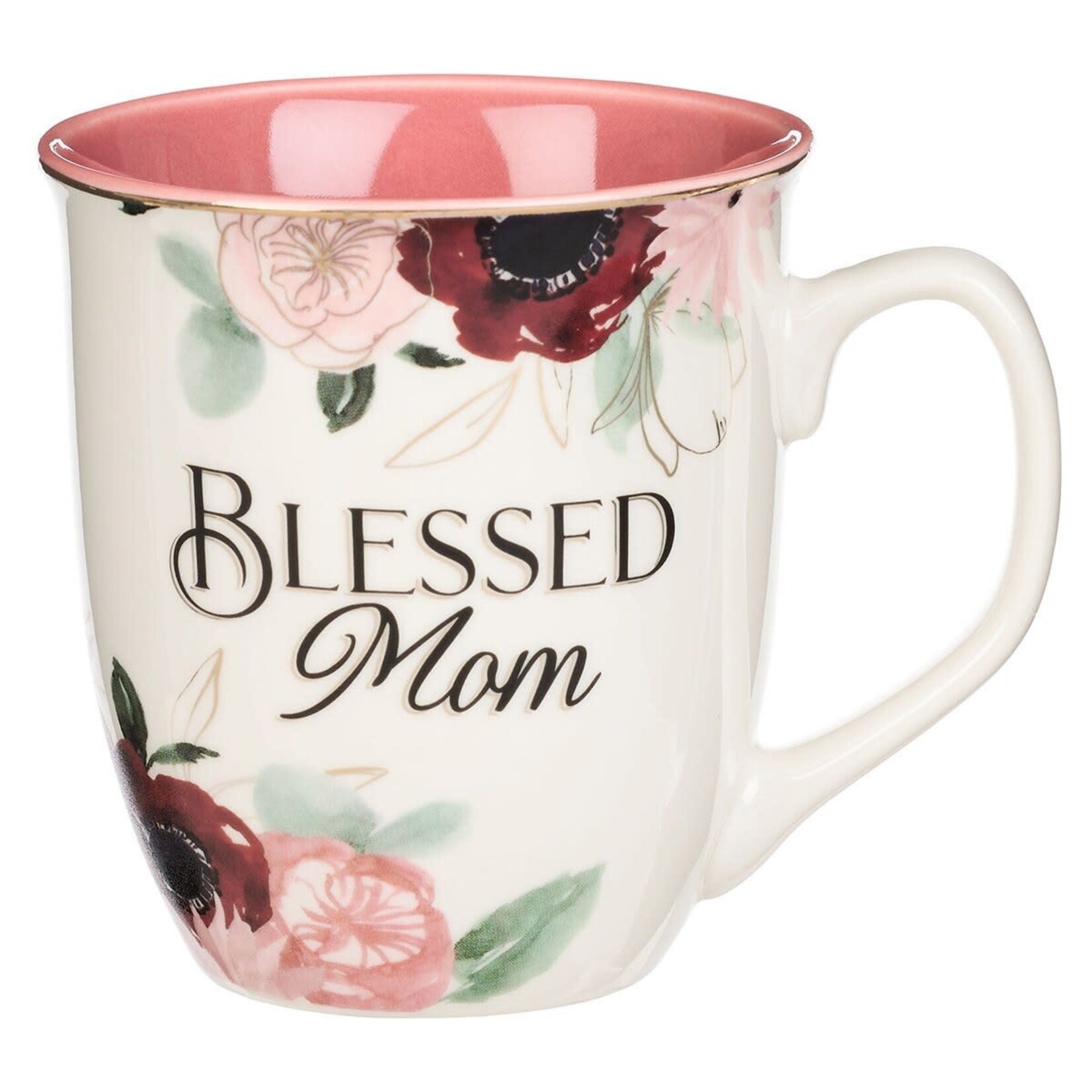 Blessed Mom Floral Mug