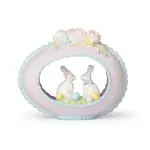 Panoramic Sugar Egg with Bunnies
