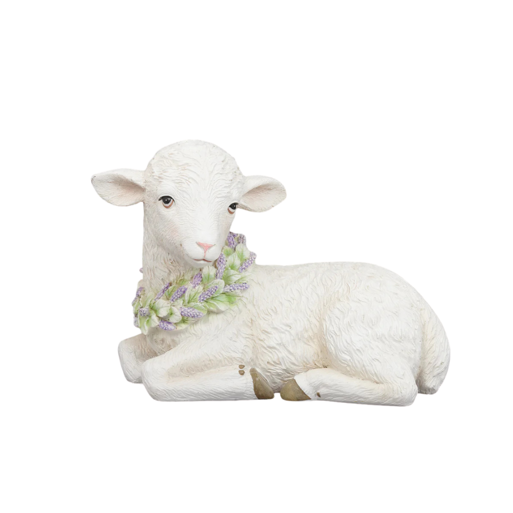 Lamb with Floral Wreath