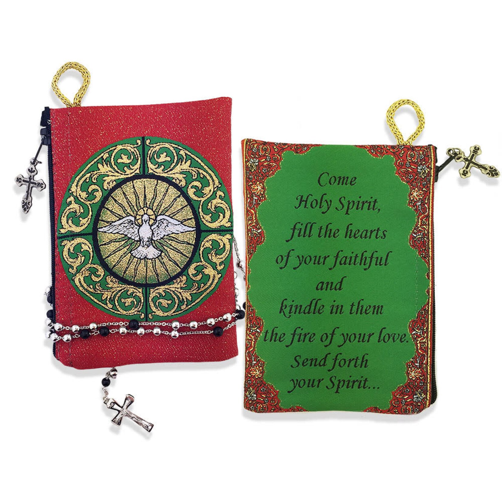 Tapestry Pouch Holy Spirit Red