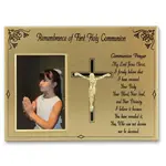 Gold First Communion Photo Frame