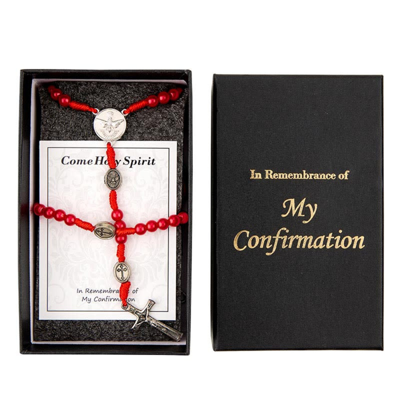 Confirmation Rosary and Bracelet Gift Set