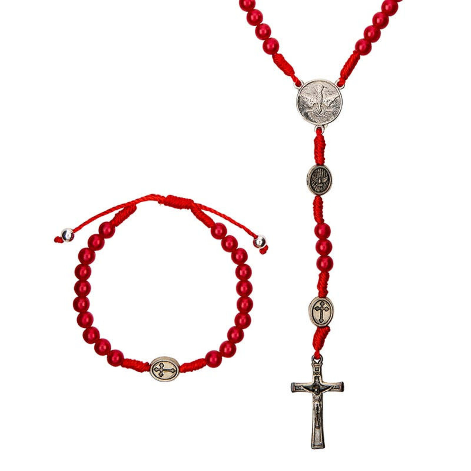 Confirmation Rosary and Bracelet Gift Set