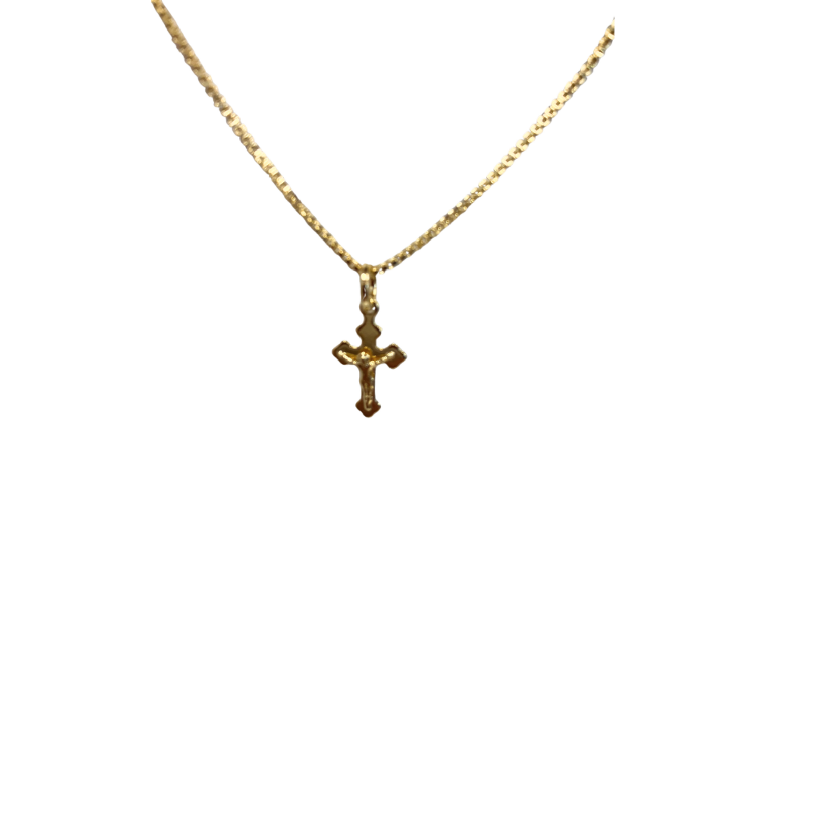 18k Gold Filled Tiny Crucifix