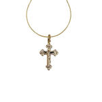 18K Gold Filled Detailed Crucifix