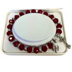 Red Crystal Holy Sprit Bracelet Boxed