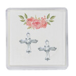 Baguette Crystal Cross Earrings