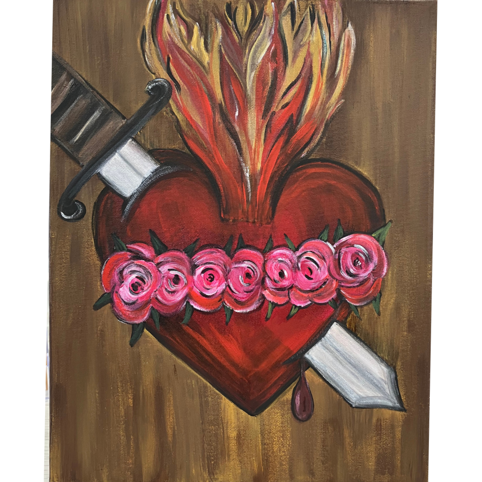 Immaculate Heart of Mary Canvas Painting