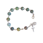 Indian Agate Rosary Bracelet