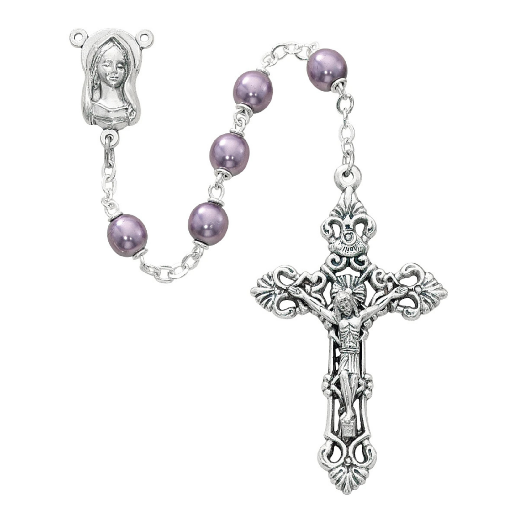Amethyst Pearl Bead Rosary