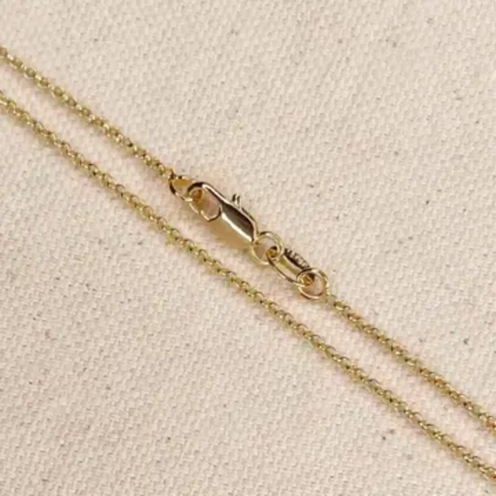 18K Gold Fill Rolo Chain 24"