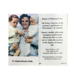 Prayer Card St Gianna Molla