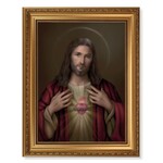 Sacred Heart of Jesus Textured Framed Art