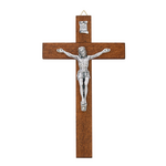Brown Wood Italian Wall Crucifix