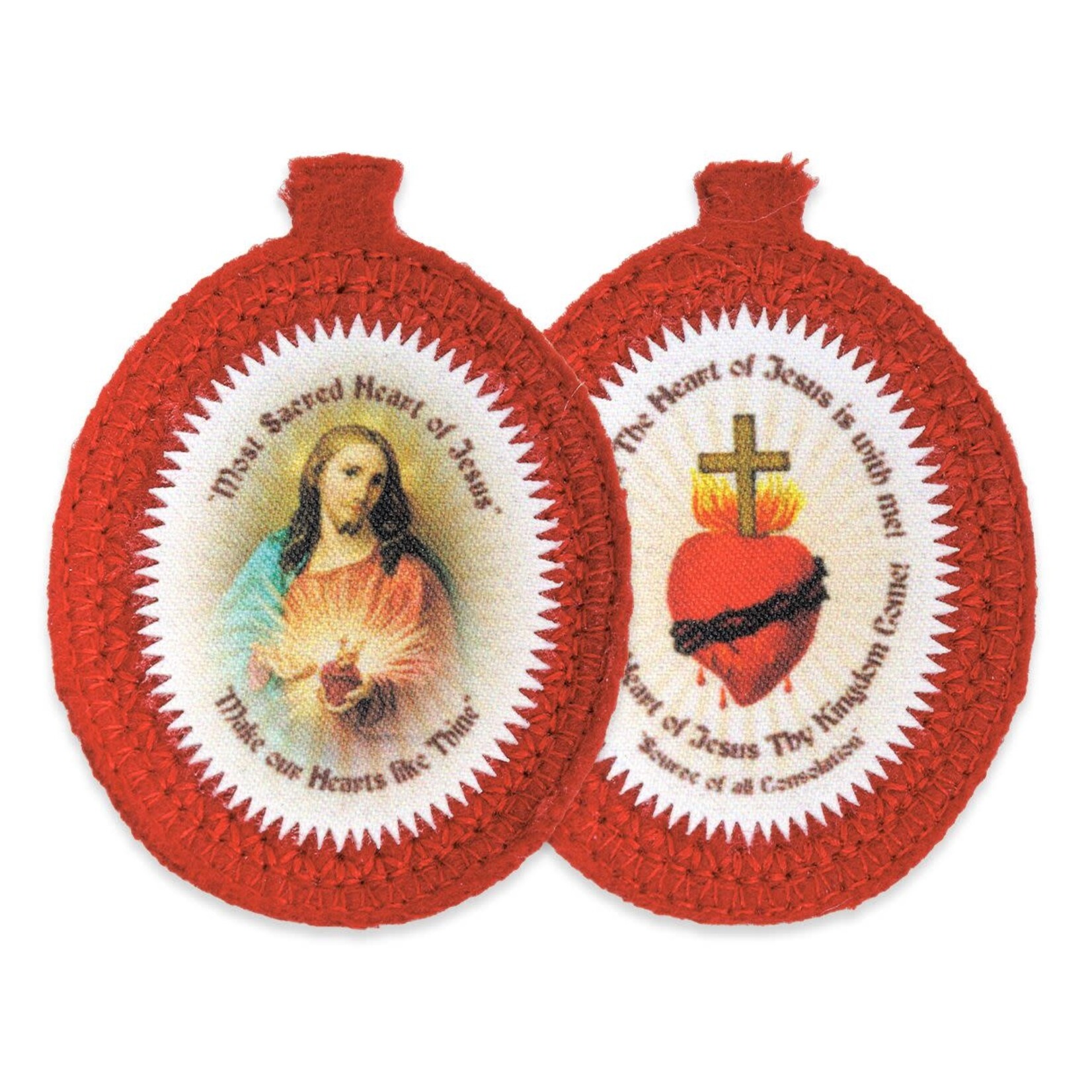 Sacred Heart Badge Wool